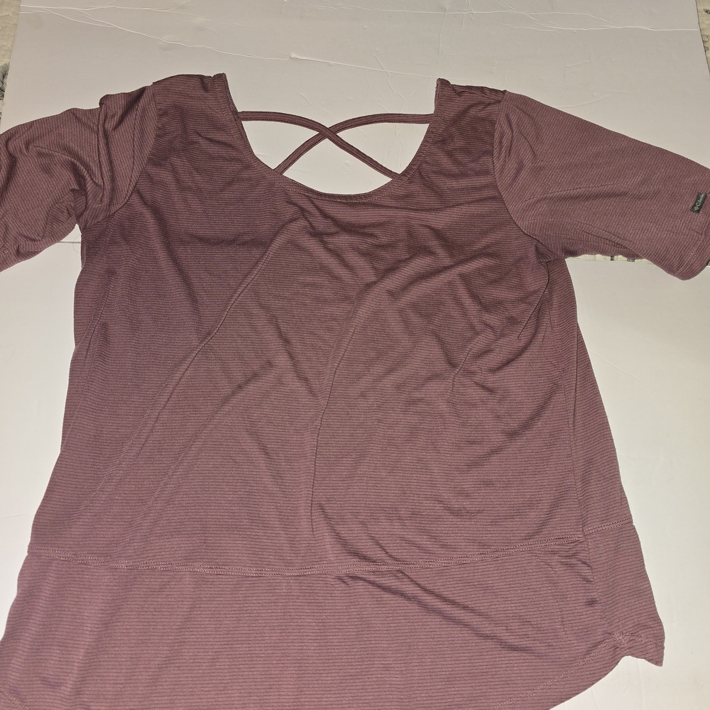 Columbia Women's Mauve Blouse with Cross Back